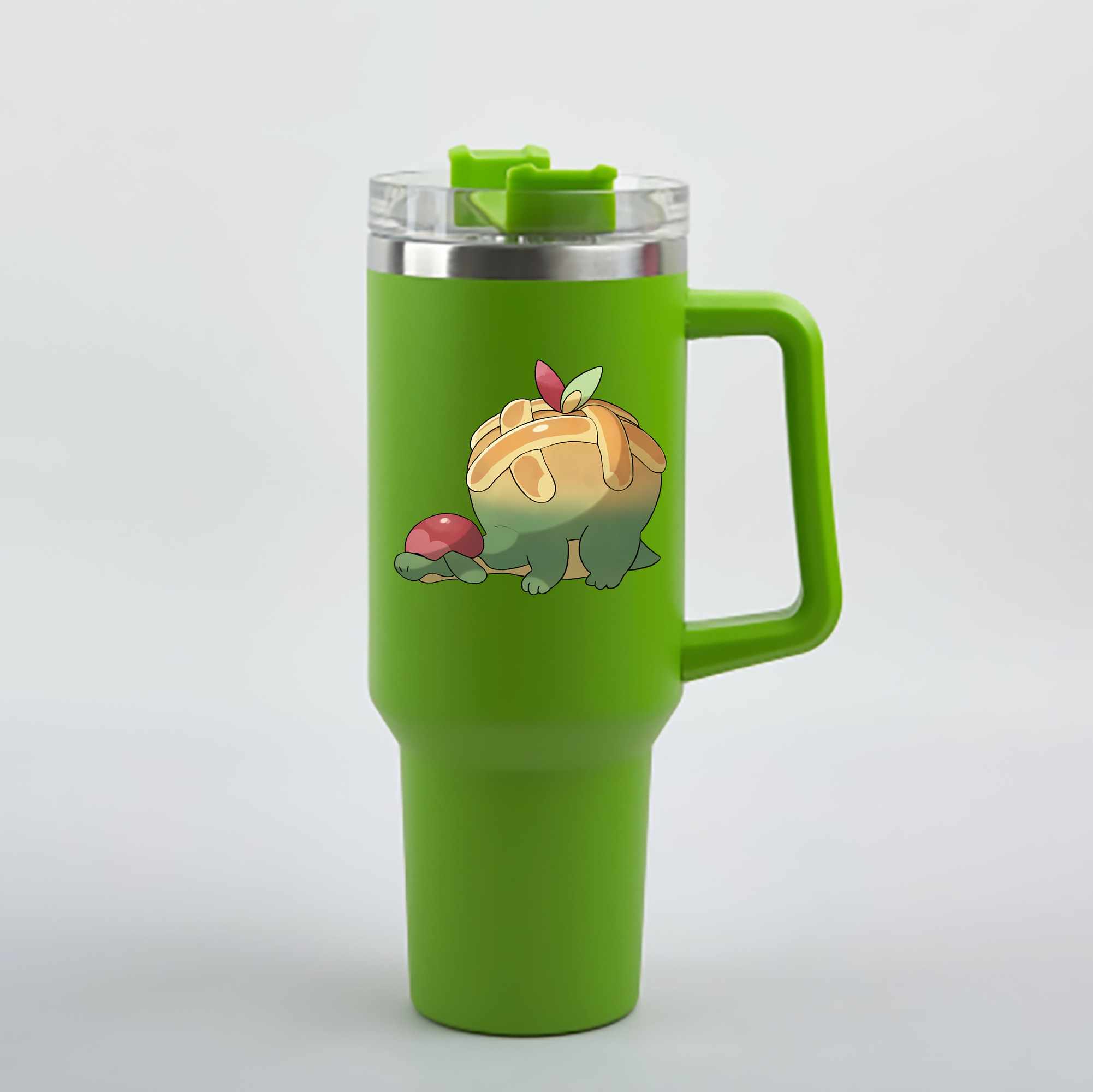 （画像用） ポケットモンスター Pokémon 1200mL車用タンブラー - クリスタルステッカー（プラスチックストロー付き）